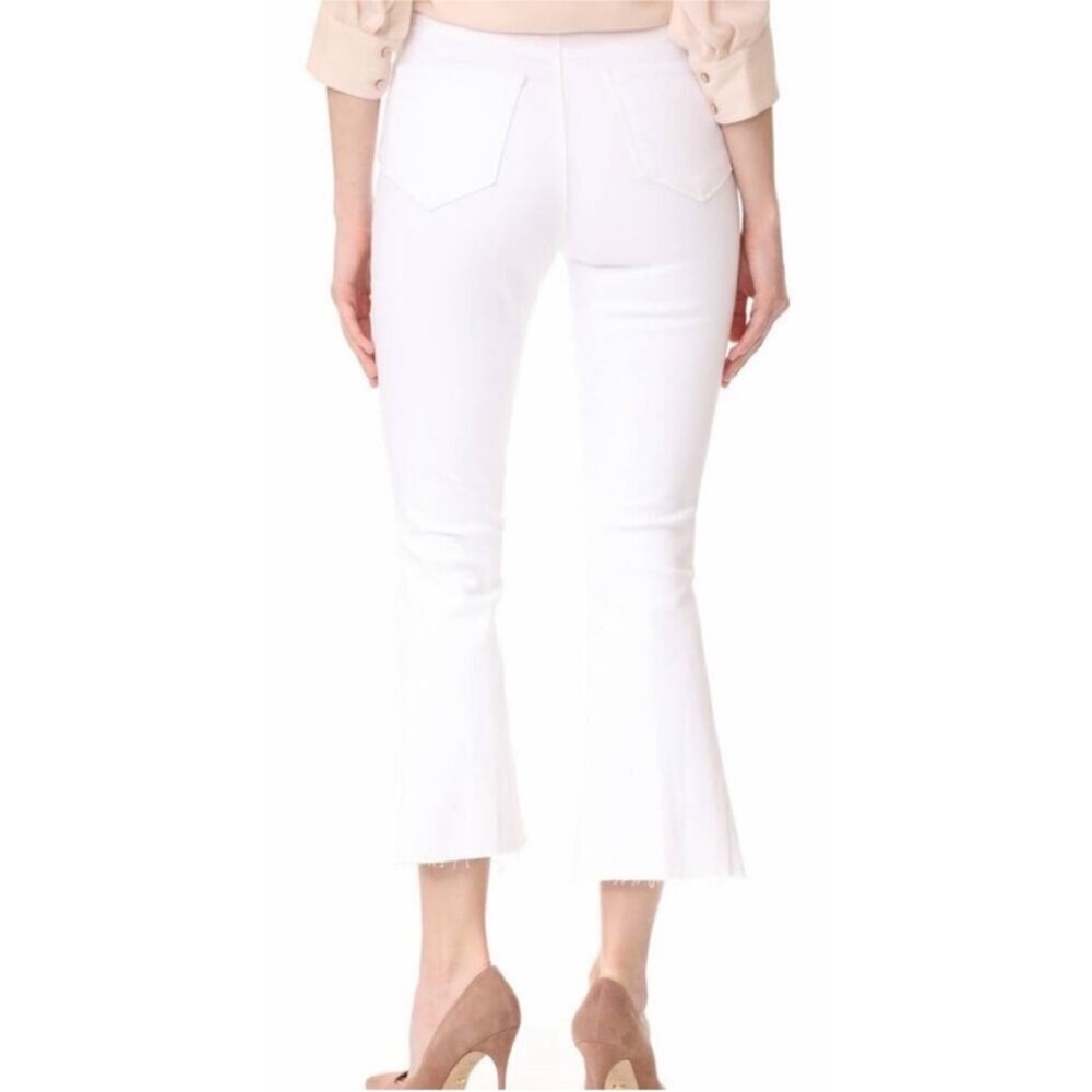 L’agence white flare jeans Sophia high rise cropped flare distressed size 27 - Picture 11 of 11